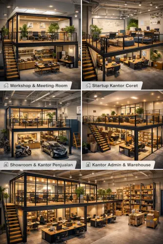 Mezzanine Ruang Kantor di Margahayu